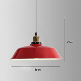 American 1950s retro diner pendant lights M-8944-Red/green calabash style with copper top with wire retro diner pendant lights