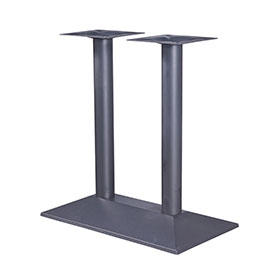 American 1950s retro diner table legs M-8985-Hot sale cast iron trapezoid retro kitchen black table legs for 4 seater table M8985, american 1950's retro diner ladder-shaped table legs