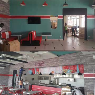 Retro Diner Booth M-8142
