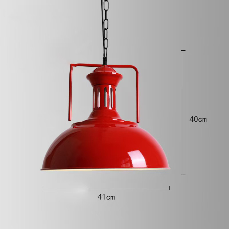 American retro diner iron round pendant lights, retro 1950s diner classic round iron with wire red/black/white pendant lights,American 1950s retro diner pendant lights M-89311