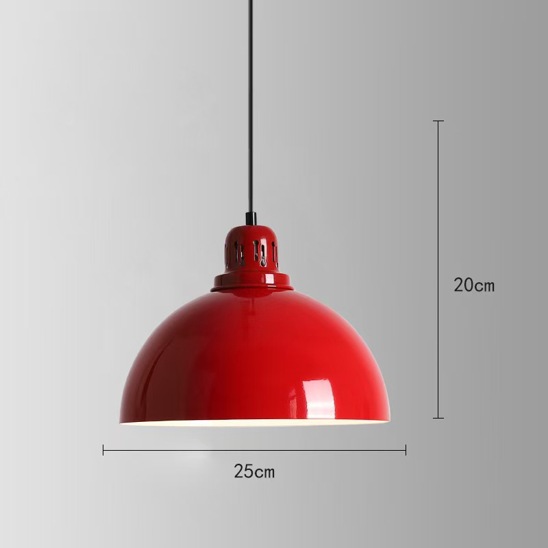 American retro diner round 1950s pendant lights, retro diner midcentury round iron red/green pendant lights ,American 1950s retro diner pendant lights M-8932