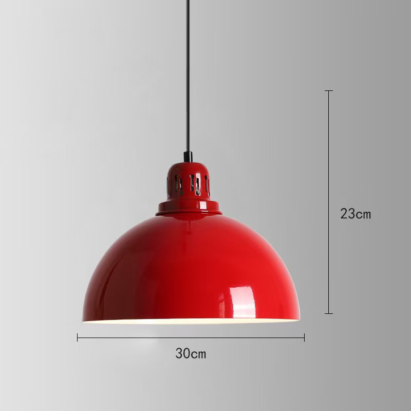 American retro diner round 1950s pendant lights, retro diner midcentury round iron red/green pendant lights ,American 1950s retro diner pendant lights M-8932