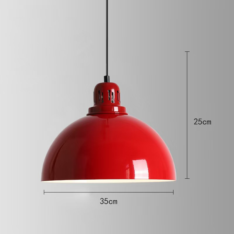 American retro diner round 1950s pendant lights, retro diner midcentury round iron red/green pendant lights ,American 1950s retro diner pendant lights M-8932