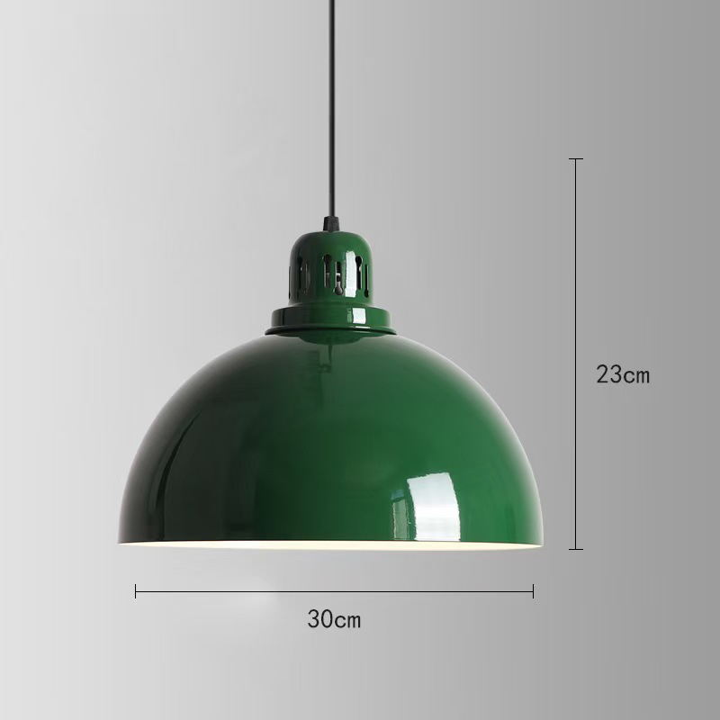 American retro diner round 1950s pendant lights, retro diner midcentury round iron red/green pendant lights ,American 1950s retro diner pendant lights M-8932