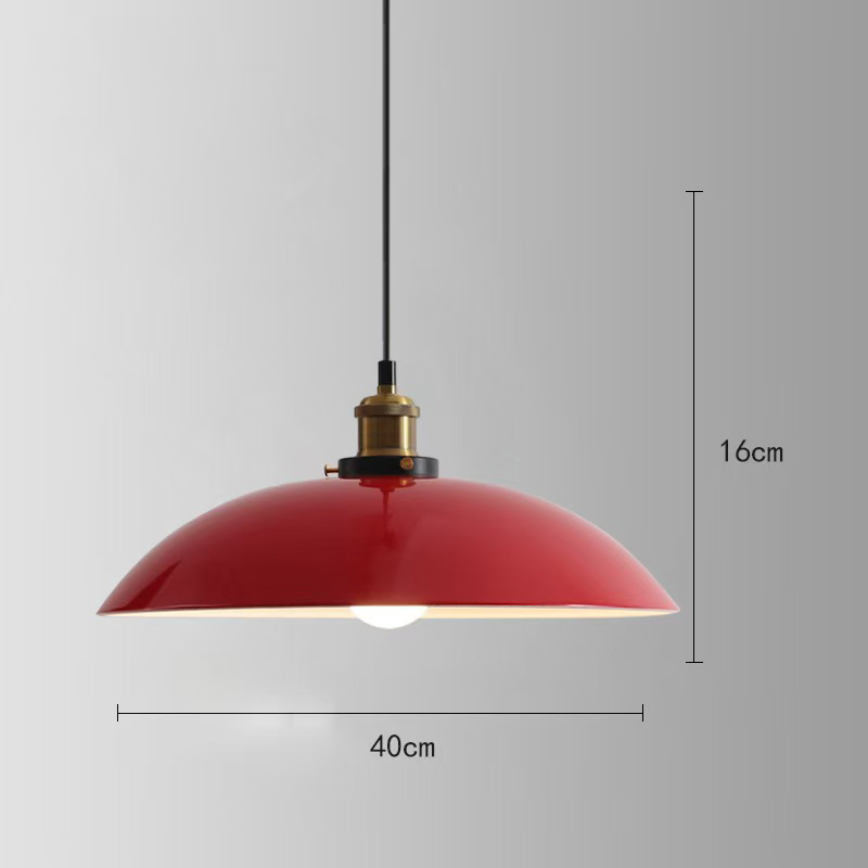 Red/green round iron american retro diner pendant lights, colorful 1950s restaurant iron round pendant lights
,American 1950s retro diner pendant lights M-89391