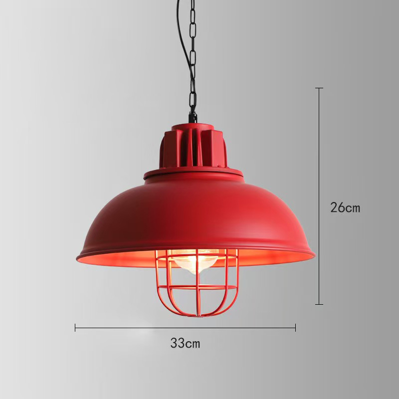 Red/green half round with guard with wire retro diner pendant lights
,American 1950s retro diner pendant lights M-8951