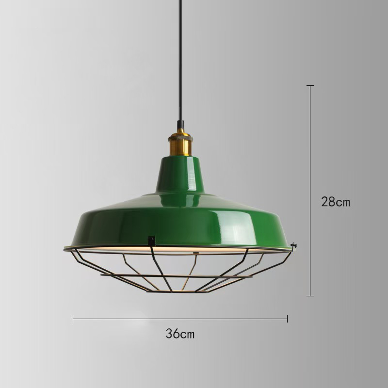 Red/green calabash style with guard with copper top retro diner pendant lights
,American 1950s retro diner pendant lights M-8953