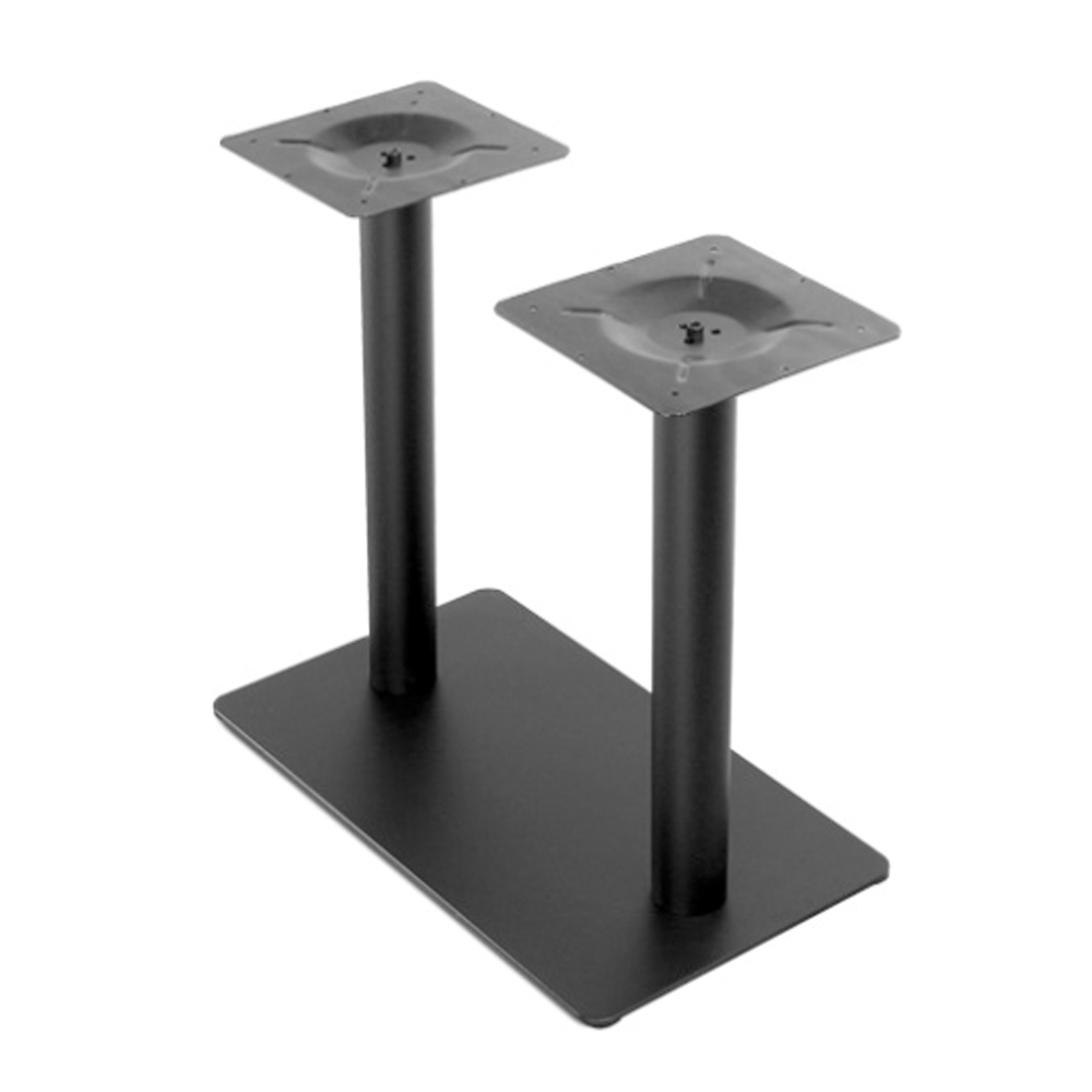 Classic fifties retro diner iron rectangle base with 2 round pillars table legs M-8984, 70*40cm size oblong iron base american diner table legs,American 1950s retro diner table legs M-8984