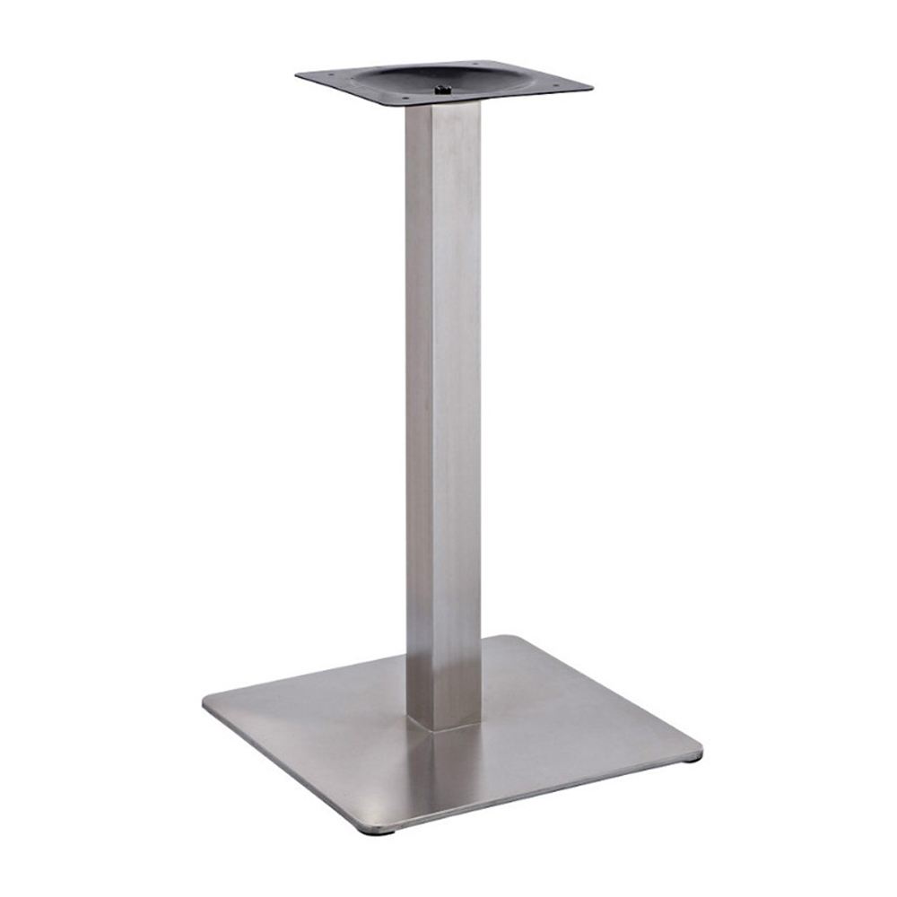 High quality square base 201 stainless steel with square pillar american diner table legs M-8991, 1950's diner square stainless steel base table legs,American 1950s retro formica diner table legs M-8991