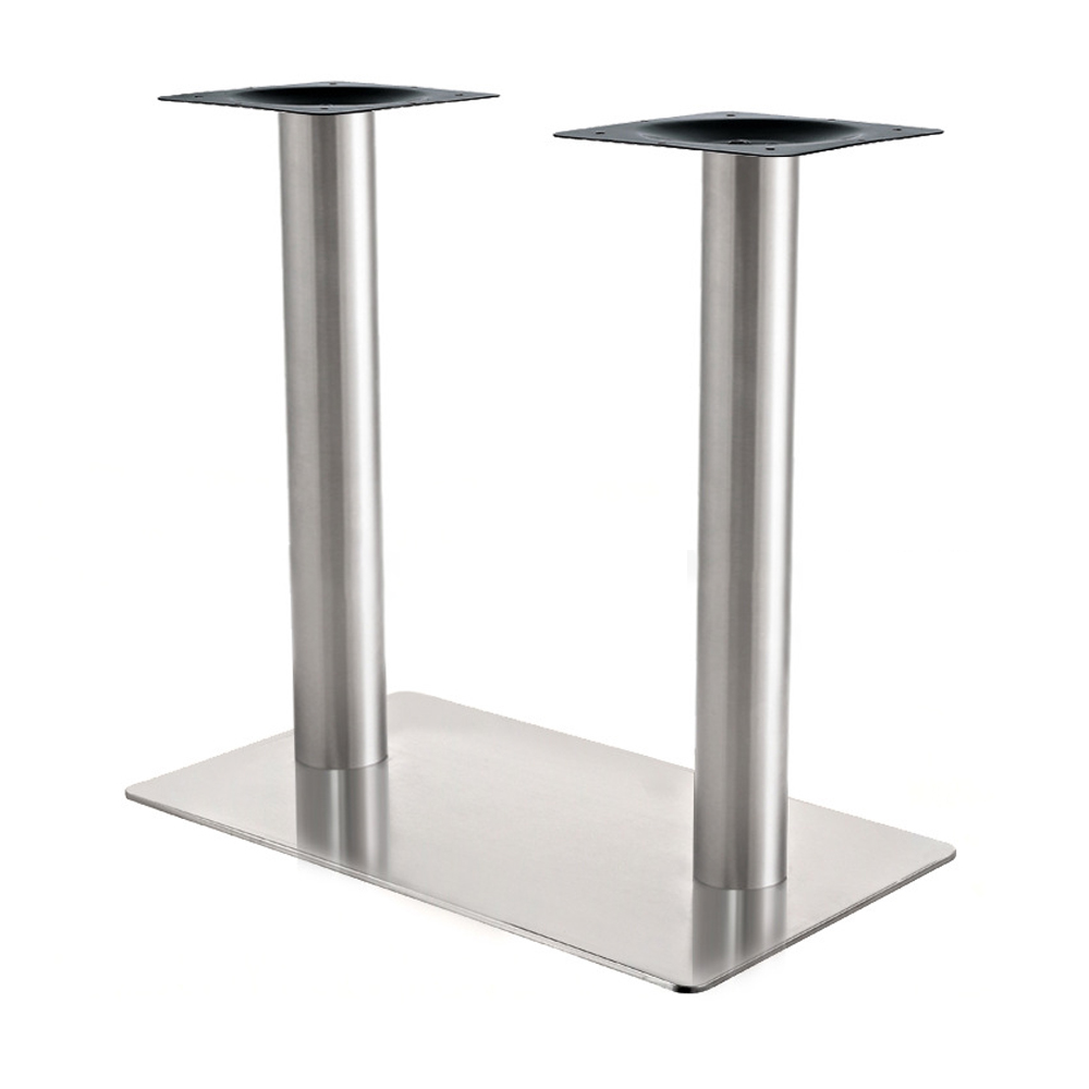 Classic 304# stainless steel rectangle base for 4 seater american diner table legs M-8992, 40*70cm rectangle base retro cafeteria steel table legs,American 1950s retro formica diner table legs M-8992