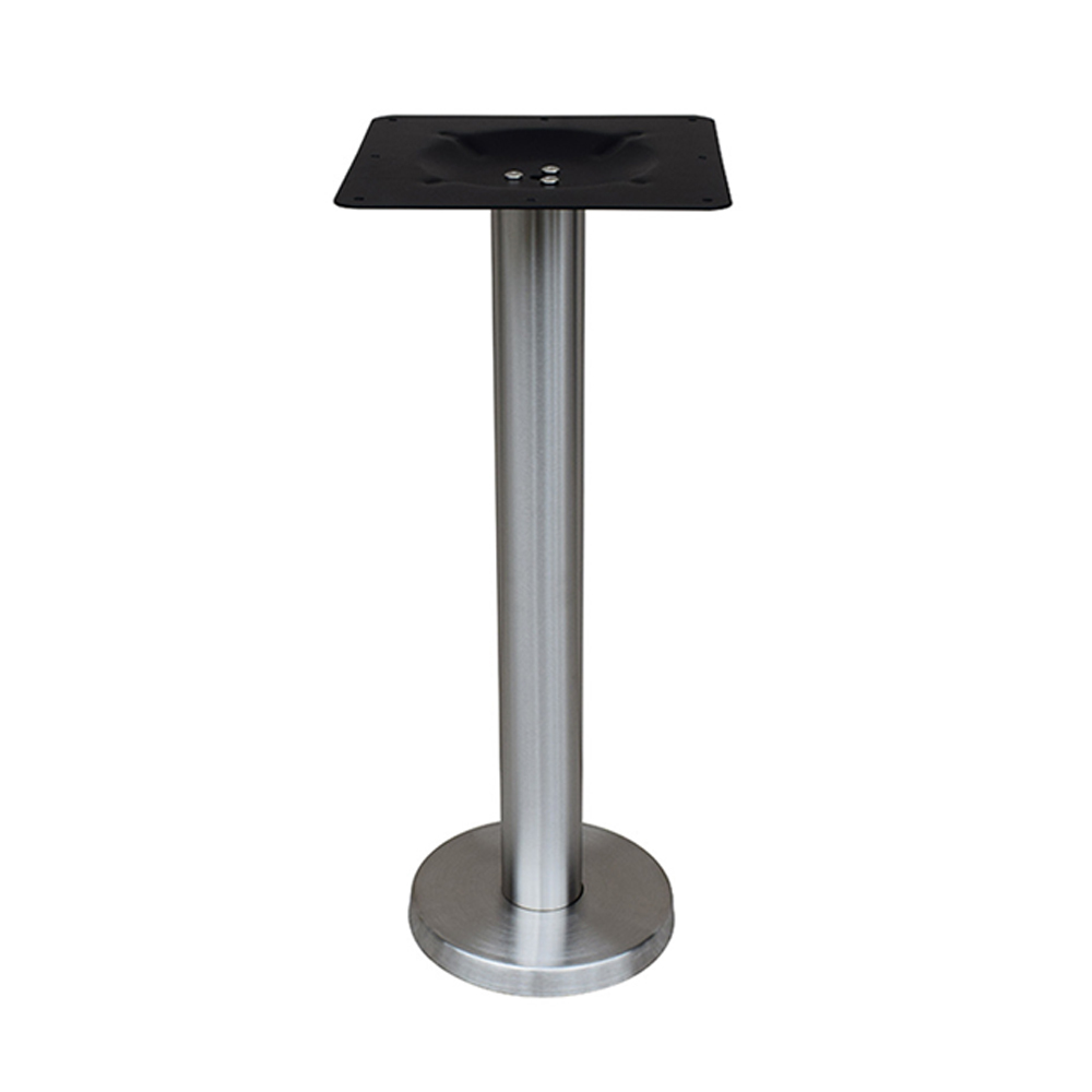 Customize 201# steel fixed to floor american dining room table legs M-8993, stainless steel round fixed to floor steel table legs,American 1950s retro formica diner table legs M-89893