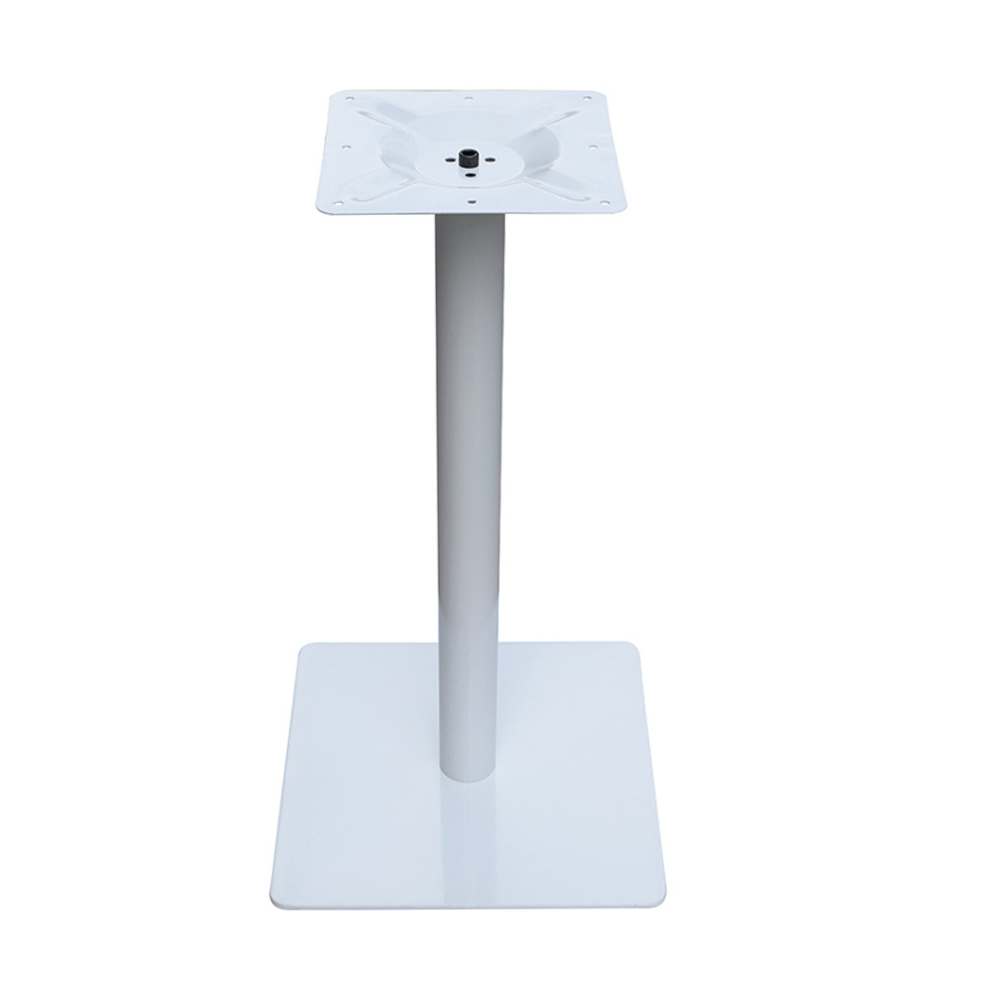 Customize white painting iron square base american 50s diner table legs M-8999, 45*45cm iron with white painting restaurant square table legs,American 1950s retro formica diner table legs M-8999